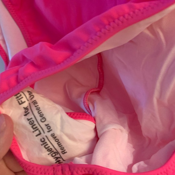 NWOT Anne Cole Three piece Vibrant Pink Swim Set size 14 bikini - Picture 3 of 4